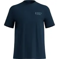 Odlo Cotton Blend Unlimited Short Sleeve T-shirt Bleu L Homme