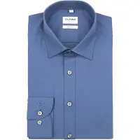 Olymp Chemise Bleu Foncé Coupe Cintrée