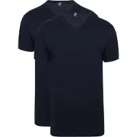 Alan red T-Shirts Vermont Extra Longs Bleu Marine (Lot de 2)