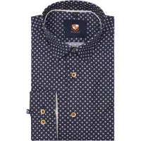 Suitable Chemise convenable imprimée Bleu foncé 267-10