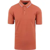 Suitable Respect Polo Tip Ferry Terracotta Rouge Orange taille S