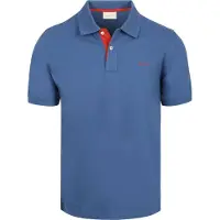 Gant Polo bleu à manches courtes