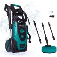 Vonroc V22-2 Nettoyeur haute pression 2200W - 170 bar | Réservoir de détergent réglable incl.