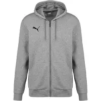 Puma Veste de survêtement 'TeamGoal 23' gris chiné / noir