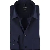 Olymp Chemise Luxor Coupe Moderne Bleu Foncé