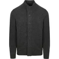 Barbour Cardigan Patch Zip Agneline Anthracite
