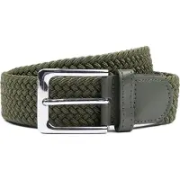 Suitable Ceinture Tissée Vert Kaki