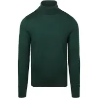 Suitable Pull Col Roulé Merino Vert Foncé