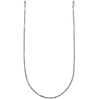 Elli Chaîne noir / argent / blanc perle