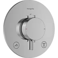 Hansgrohe Thermostat UP Ecostat Comfort S Kit de finition 2 consommateurs chrome, 1 pièce.