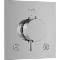 Hansgrohe Thermostat UP Ecostat Comfort E Kit de finition 2 consommateurs chrome, 1 pièce.
