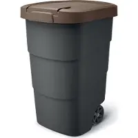 Prosperplast Wheeler 90 l anthracite avec couvercle brun