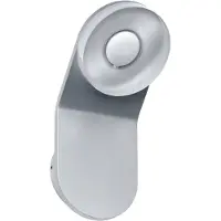 Paulmann Applique murale/plafond Tucana WL, forme ronde, IP44, LED 1x4,5W, aluminium anodisé/verre transparent, 230V, métal/acrylique