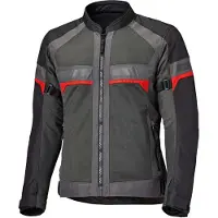 Held Tropic 4, veste en textile ,Gris Foncé/Noir/Rouge ,M
