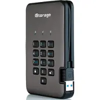 ISTORAGE diskAshur Pro SSD 128Go, 2.5', USB-A 3.0 (IS-DAP2-256-SSD-128-C-G)