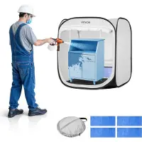 Vevor Cabine de Peinture Portable et Légère 72 x 72,5 x 75 cm
