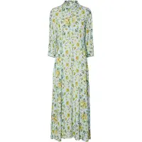 Y.A.S Robe-chemise 'YASSavanna' bleu ciel / jaune / olive