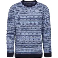 Suitable Prestige Fair Isle Pullover Bleu