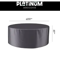Intratuin Housse de Salon de Jardin AeroCover Anthracite (Ø200 x 85 cm)