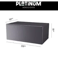 AeroCover Housse de Table de Jardin AeroCover Anthracite (220 x 110 x 70 cm)