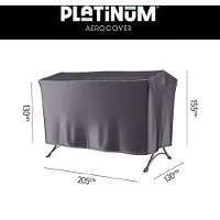 AeroCover Housse de Balancelle AeroCover Anthracite (205 x 130 x 130/155 cm)