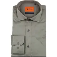 Suitable Chemise Satin Gris Taupe taille 39