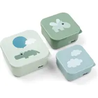 Done by Deer Snackbox - Happy Clouds - 3 Pack - Vert - - UneTaille - Boîte à Repas