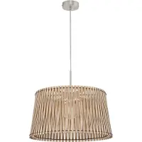 Eglo 96193 Suspension Sendero Ø 45cm nickel mat érable
