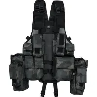 Brandit Gilet kaki / vert foncé / noir