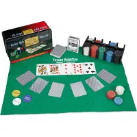 Relaxdays 10022799_0 Poker-Set TEXAS HOLD'EM Kartenspiel