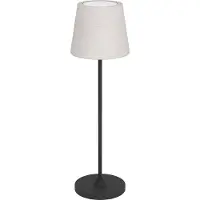 Eglo Lampe de table Leonero Blanc avec tissu