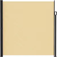 vidaXL Auvent latéral extensible, couleur sable, 500 x 180 cm, polyester