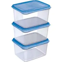 Sunware boîte de congélation 1,5ltr set a 3 pièces transp/bleu