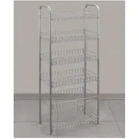Metaltex Étagère de stockage chromée 6 compartiments