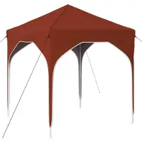 vidaXL Tente de réception pliable 194 x 194 x 245 cm, couleur terre cuite