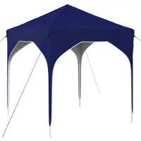 vidaXL Tente de réception pliable 194 x 194 x 245 cm, bleue