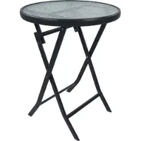 VCM Table de jardin pliable | Table de balcon ronde | Dimensions env. H. 70 x W. 55 x D. 55 cm | Table pliante | Table de balcon Mobilier de jardin – Sonlas Ø 55 cm