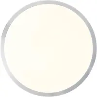 Brilliant Plafonnier en nickel Livius avec blanc Ø 33cm