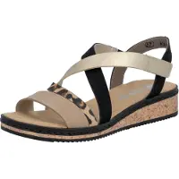 Rieker Damen Sandalette Mehrfarbig/Leopard