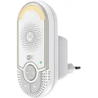 Motorola MBP 162 Connect - Babyphone audio Wi-Fi avec veilleuse, fonction talkie walkie, alertes du niveau sonore sur votre smartphone/tablette, couleur blanc