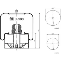 FEBI BILSTEIN Soufflet à air, suspension pneumatique 39988