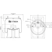 FEBI BILSTEIN Soufflet à air, suspension pneumatique 179004