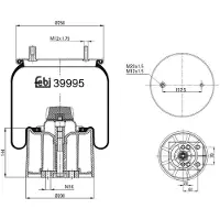 FEBI BILSTEIN Soufflet à air, suspension pneumatique 39995