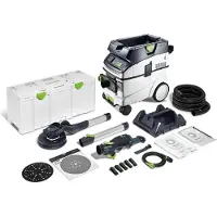 Festool Set ponceuse à long col et aspirateur PLANEX LHS 2 225 EQI/CTM 36-Set