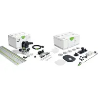 Festool OF 1010 REBQ-FS-Set Défonceuse 1010 W course 55 mm ( 578051 ) + rail de guidage + Systainer
