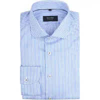 Olymp Chemise Signature Rayures Bleu Clair
