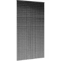 Chomik Rideau de porte anti-insectes gris foncé 120x220 cm bambou