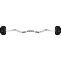 HMS Barre de musculation caoutchouc bouclée GSL-40