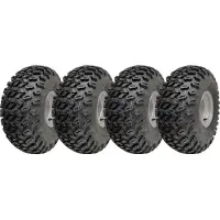 Parnells 22x11.00-8 Utility ATV Tyre P334 Grass Wheel 4ply 100mm PCD Steel Rim (Set of 4)
