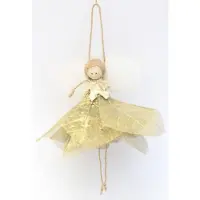 HBX natural living Pendentifs de Noël Ange 3 pièces Or